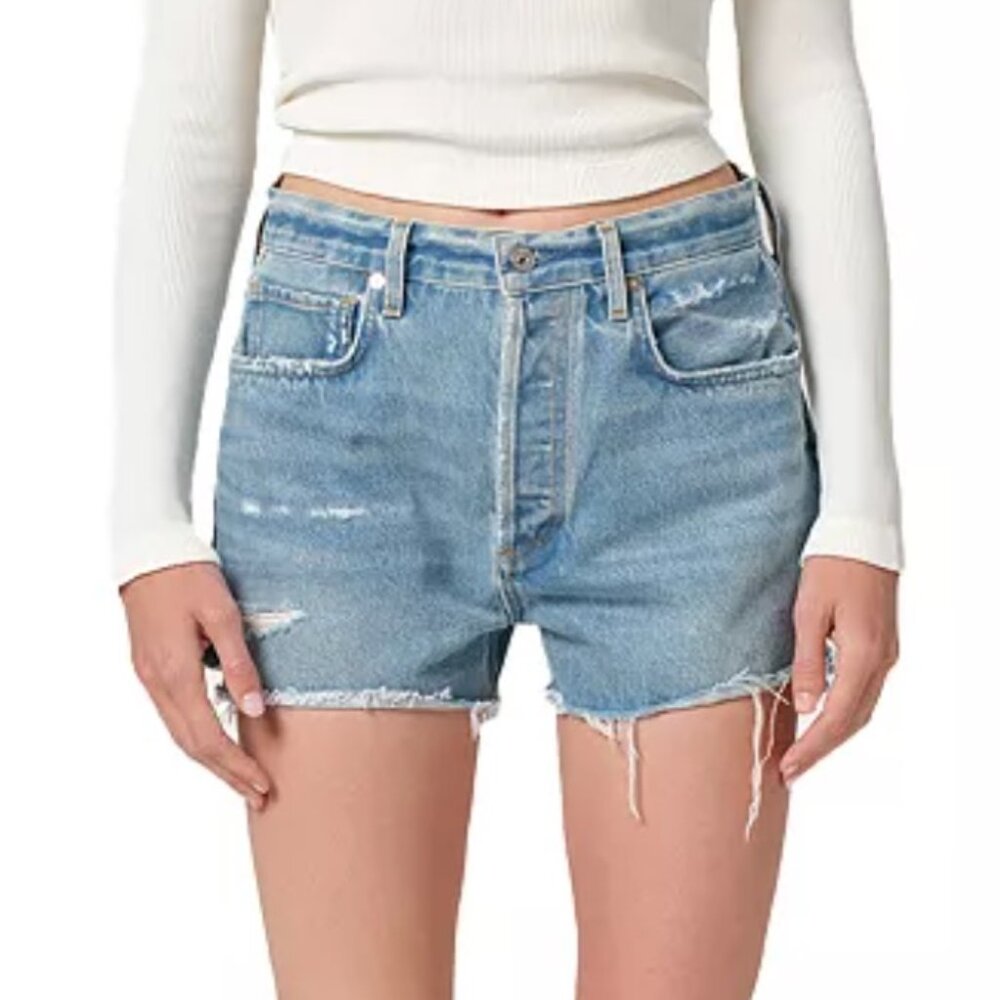 Citizen of Humanity - Marlow Vintage High Rise Denim Shorts - Size 25